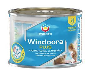 Emailvärv, akendele/ustele Eskaro Windoora Plus, poolläikiv, 0.45 l, valge v.