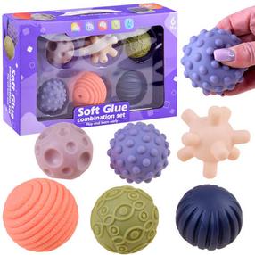 Attīstoša rotaļlieta Lean Toys Soft Glue, 21 cm, daudzkrāsaina, 6 gab.