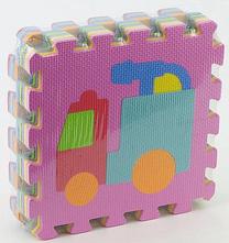 Kilimėlis kūdikiams - dėlionė Tommy Toys 405608, 9 vnt, įvairių spalvų