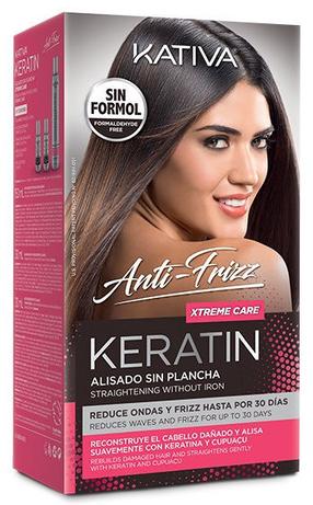 Juuksehoolduse komplekt Kativa Keratin Anti Frizz, 210 ml