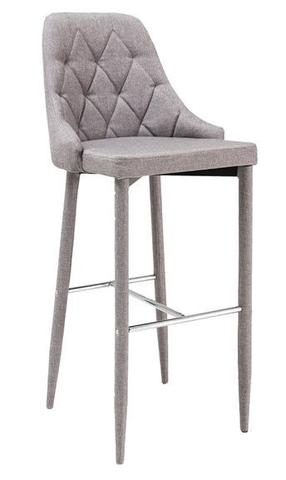 Baro kėdė Modern Trix H-1, pilka, 46 cm x 42 cm x 109 cm