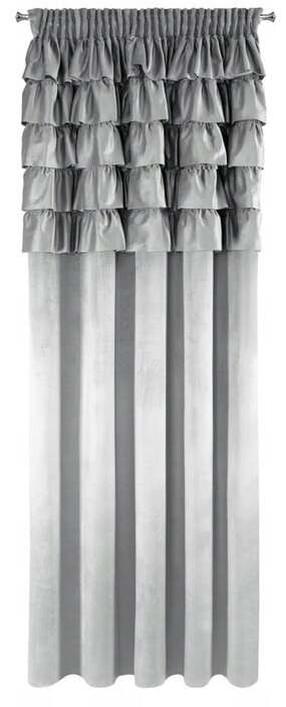 Naktinė užuolaida Aura ZKRA-01, sidabro sp., 140 cm x 270 cm