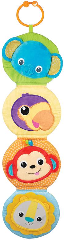 Knygelė Smily Play Winfun Safari Animals Fold-Out Book, įvairių spalvų