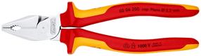 Replės kombinuotosios/izoliuotosios Knipex 02 06 200 SB, 13 mm, 200 mm