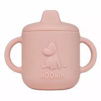 Puodelis su snapeliu Moomin, 150 ml, 6+ mėn., silikonas, rožinė sp.
