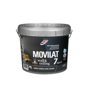 Краска для стен Rilak Movilat 7, черный цв., 3.6 л