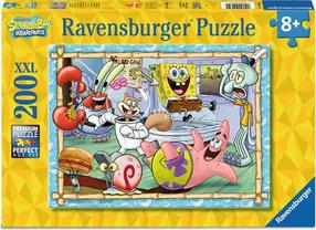 Пазл Ravensburger Spongebob Squarepants New Adventures In Bikini Bottom, 36 см x 49 см, 200 шт., многоцветный