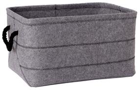 Krepšys Home4you, pilka, 32 x 44 x 24 cm