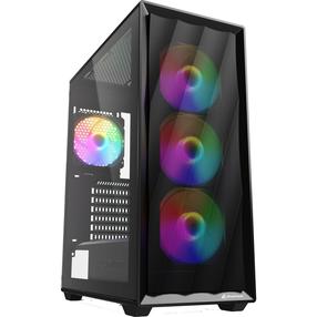 Arvuti korpus Sharkoon VK4 Rainbow, must v.
