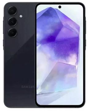 Mobilais telefons Samsung Galaxy A55 5G, 128 GB, lieliski tumši zila krās.