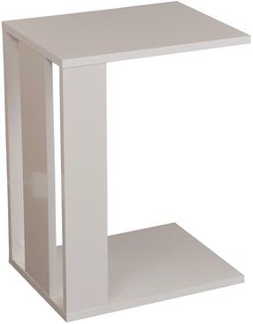 Kavos staliukas Kalune Design Single Shiny, balta sp., 35 cm x 45 cm x 61 cm