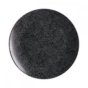 Šķīvis pusdienu Luminarc Zoe Black, Ø 25 cm, melna krās.