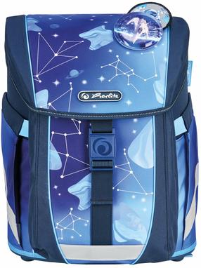 Mokyklinė kuprinė, su priedais Herlitz FiloActive XL Cosmic, mėlyna sp./balta sp./žydra sp., 38 cm x 32 cm x 23 cm