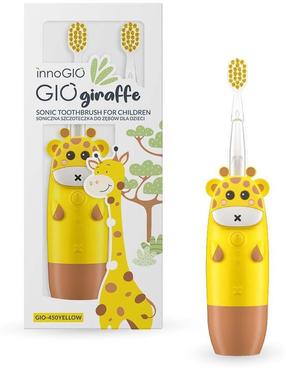 Elektriskā zobu birste InnoGIO GiGiraffe, dzeltena krās.