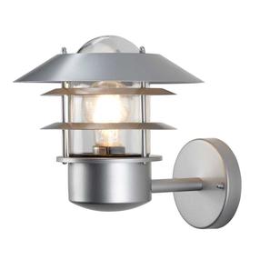 Āra sienas lampa Elstead Lighting Helsingor 1, 60W, E27, IP44, sudraba krās., 21.8 cm x 23.6 cm