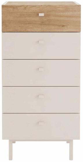 Komoda Kalune Design Luke LK4-CS, smėlio ruda sp./oak, 96.6 cm x 47.9 cm x 36.8 cm