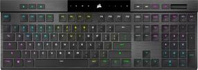 Bezvadu spēļu tastatūra Corsair Gaming K100 AIR Cherry MX ULTRA, Angļu (US), melna krās.