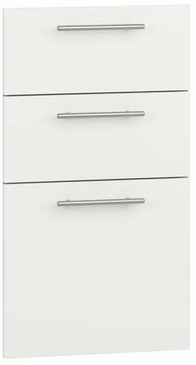 Spintelės fasadas, virtuvės spintelės priekiui Vento D3S_H-40/82, 35.5 cm x 39.6 cm, balta matinė sp.