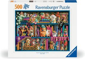 Dėlionė Ravensburger Precious Porcelain Pups, 36 cm x 49 cm, 500 vnt., įvairių spalvų