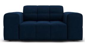 Krėslas Micadoni Home Jennifer Velvet, tamsiai mėlyna sp., 124 cm x 102 cm x 70 cm