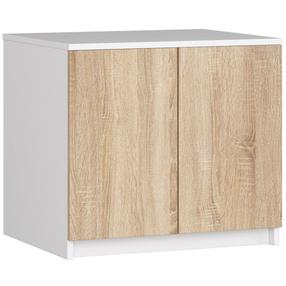 Spintelė Akord S60, balta sp./sonoma ąžuolo sp., 50 cm x 60 cm x 55 cm
