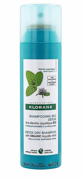 Kuivšampoon Klorane Mint Detox, 150 ml