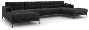 Sofa Micadoni Home Mamaia Panoramic, tamsiai pilka sp., 383 x 185 cm x 75 cm