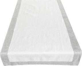 Stalo takelis stačiakampė OHE01-1, balta sp./sidabro sp., 60 x 120 cm