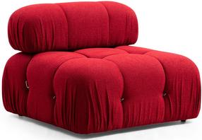 Krėslas Hanah Home Bubble O1, raudona sp., 95 cm x 95 cm x 75 cm