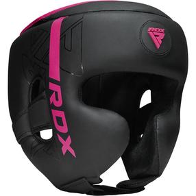 Boksa ķivere RDX Head Guard F6 HGR-F6MP-L, melna krās./rozā krās., L