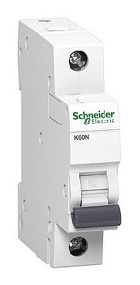 Автоматический переключатель Schneider Electric K60N, 1P, C, 6kA, 20 а
