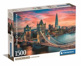 Puzle Clementoni London Twilight, 59.5 cm x 84.5 cm, 1500 gab., daudzkrāsaina