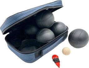 Petankės rutulių rinkinys Enero Pro Boule, 7.3 cm x 7.3 cm, juoda sp., 4.5 kg