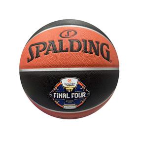 Basketbola bumba Spalding Euroleague F4 Athens 2026 TF-1000™ Legacy, 7 izmērs, melna krās./oranža krās.