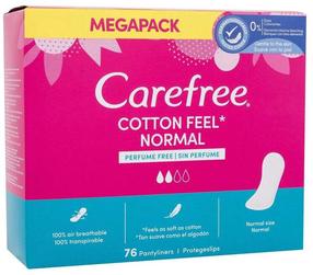 Higieniniai įklotai Carefree Cotton Feel, Normal, 76 vnt.