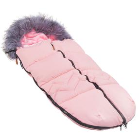 Talvine magamiskott beebile Springos 4in1 Fluffy SB0022, roosa, 90 cm x 46 cm