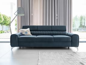 Sofa Laurence Nube 40, tamsiai mėlyna sp., 97 x 261 cm x 105 cm