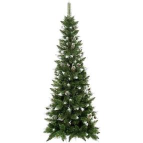 Mākslīgā eglīte Springos Slim Diamond Pine CT0135, 220 cm, ar statīvu