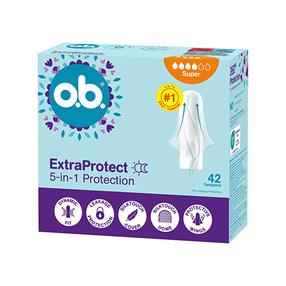 Hügieenilised tampoonid O.B. Extra Protect 5in1, Super, 42 tk