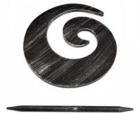 Kardinahoidja Shell 03, 18 cm, must v.