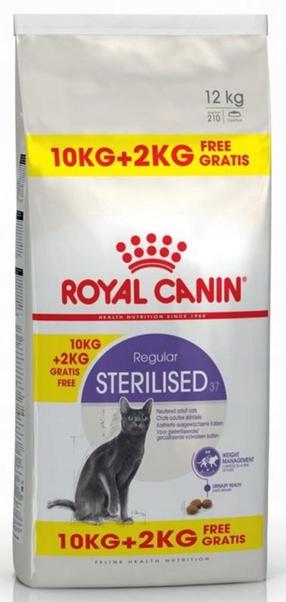 Sausas kačių maistas Royal Canin Sterilised, vištiena, 10+2 kg