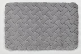 Vonios grindų kilimėlis Domoletti BMA1298D, pilka sp., 81 cm x 51 cm