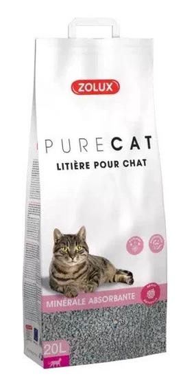 Kasside allapanu Zolux Pure Cat 476303, orgaaniline (tõmbub kokku), 20 l