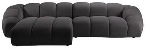 Kampinė sofa Micadoni Home Diana Son15, grafito sp., kairinė, 334 x 172 cm x 72 cm