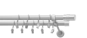 Karnizo komplektas Karpol Cylinder, 180 cm, Ø 16 mm, matinė chromo sp.