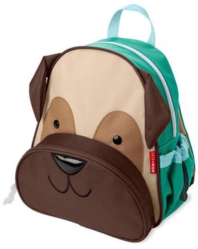 Детский рюкзак Skip Hop Zoo Pug, коричневый цв./зеленый цв., 30 см x 13 см x 28 см