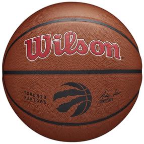 Баскетбольный мяч Wilson Team Alliance Toronto Raptors, 7 размер, коричневый цв./черный цв./красный цв.