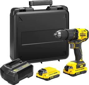 Akumuliatorinis suktuvas-gręžtuvas su akumuliatoriumi Stanley SFMCD710D2K, 18 V, 2 Ah