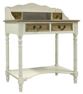 Kosmetinis staliukas Home4you Samira 13713, rudas/baltas, 80 cm x 48 cm x 101 cm