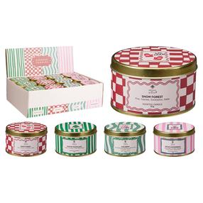 Svece, aromātiskā Colors, 12 h, 80 g, (krāsa/dizains tiek izvēlēts nejauši)